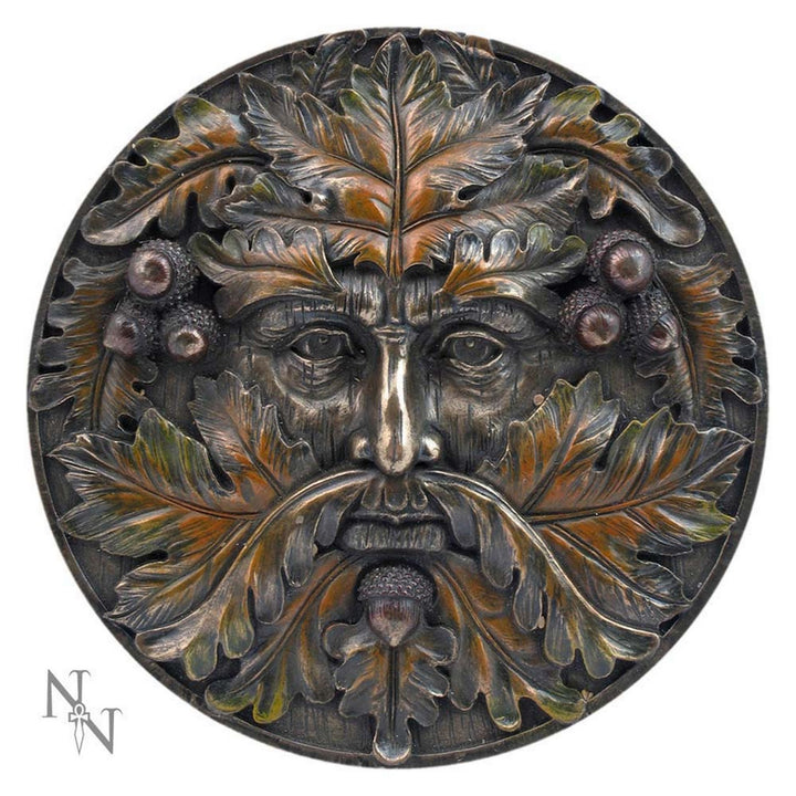 Bronzed Autumn Equinox Tree Spirit Wall Plaque NEM4104