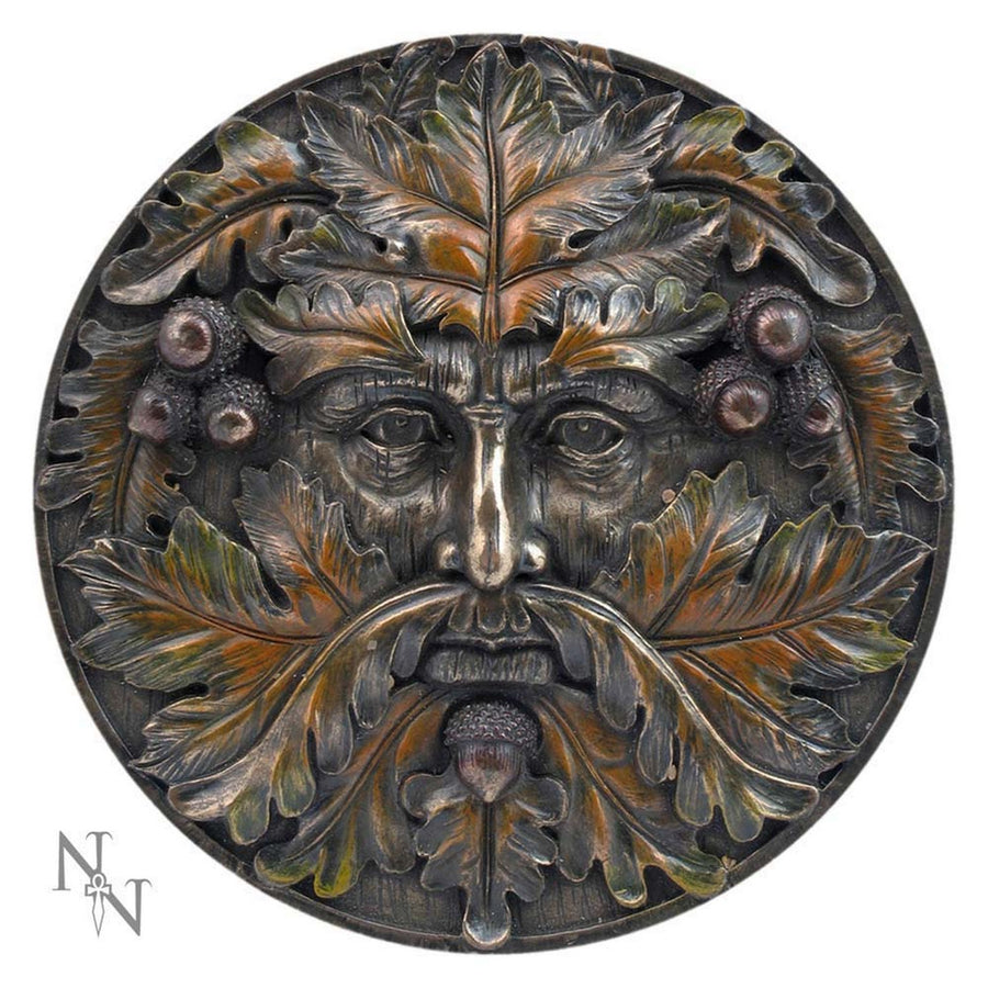Bronzed Autumn Equinox Tree Spirit Wall Plaque NEM4104