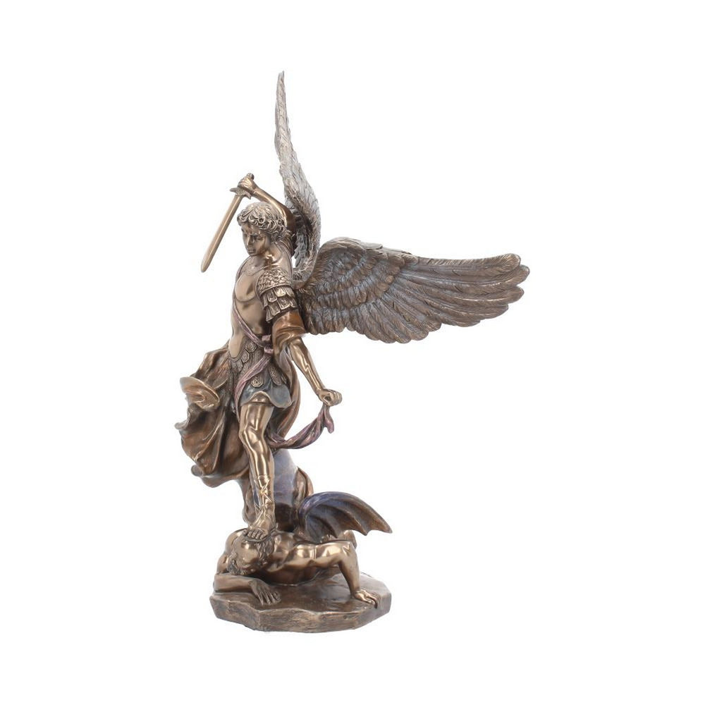 Bronzed Archangel Michael The Religious Warrior 37cm NEM4423