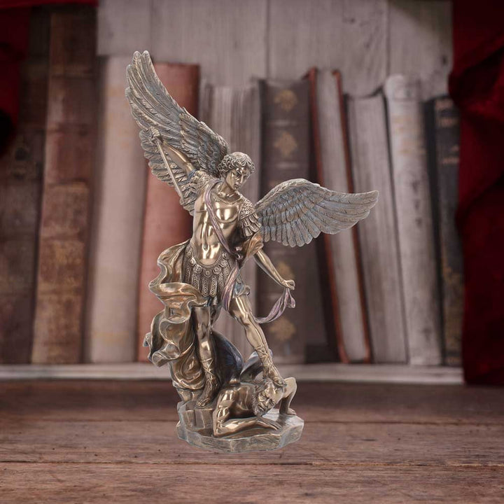 Bronzed Archangel Michael The Religious Warrior 37cm NEM4423