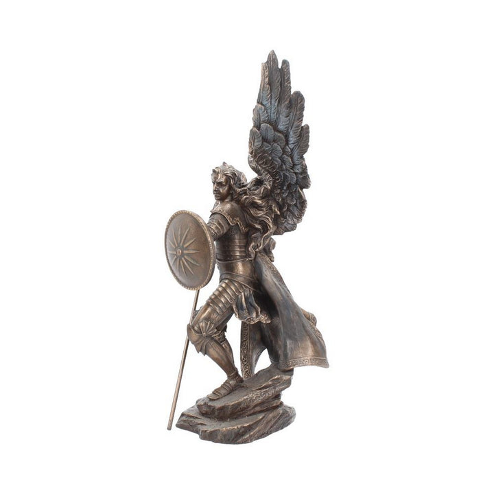 Bronzed Archangel Raphael Religious Warrior 35cm NEM4426