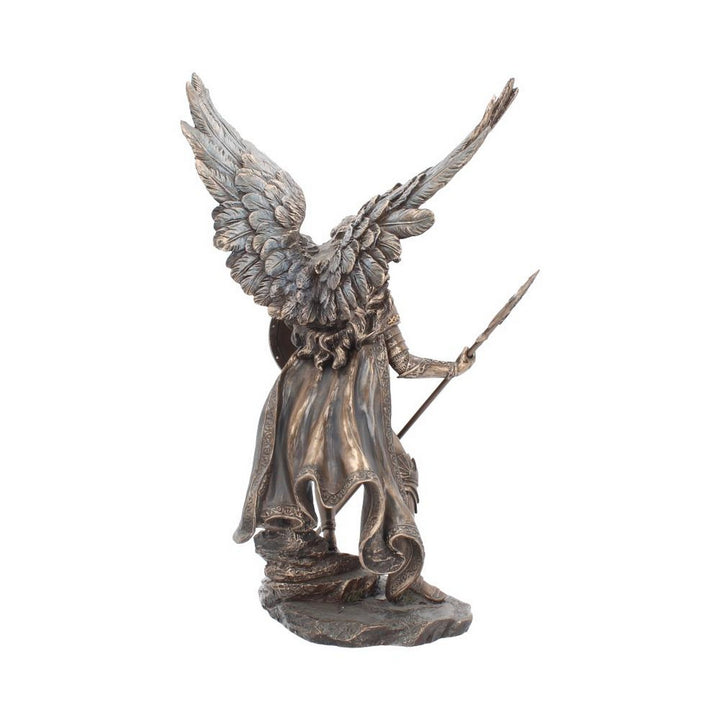 Bronzed Archangel Raphael Religious Warrior 35cm NEM4426