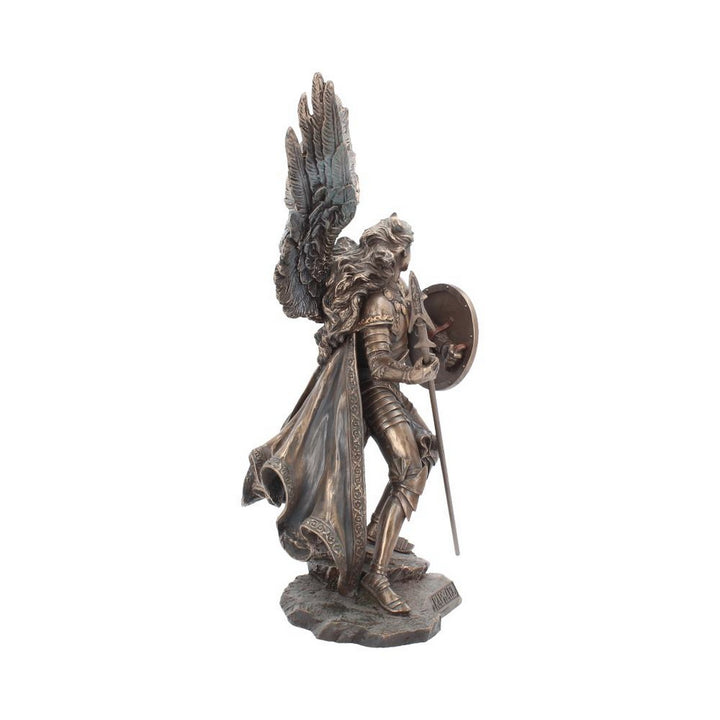 Bronzed Archangel Raphael Religious Warrior 35cm NEM4426