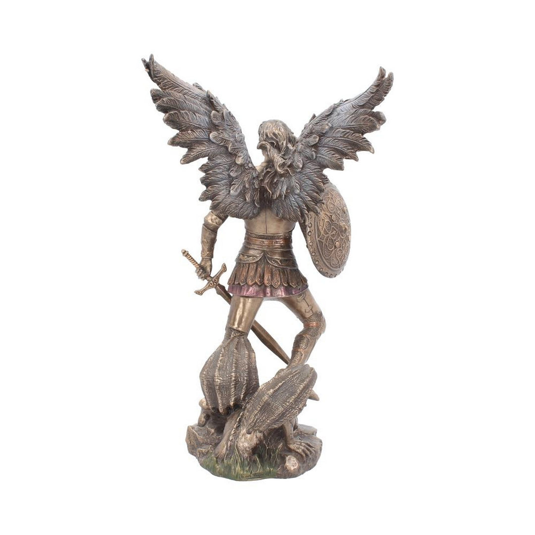 Bronzed Archangel Michael Religious Figurine 33cm NEM4429