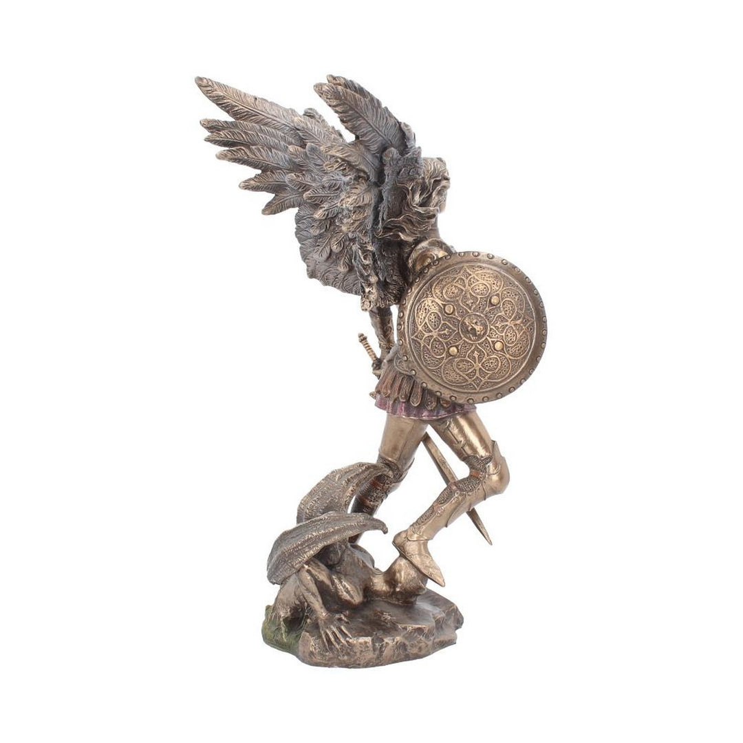 Bronzed Archangel Michael Religious Figurine 33cm NEM4429