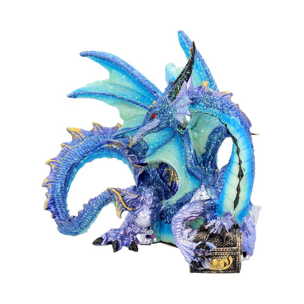Piasa Sky Blue and Violet Small Fantasy Dragon Figurine NEM5695