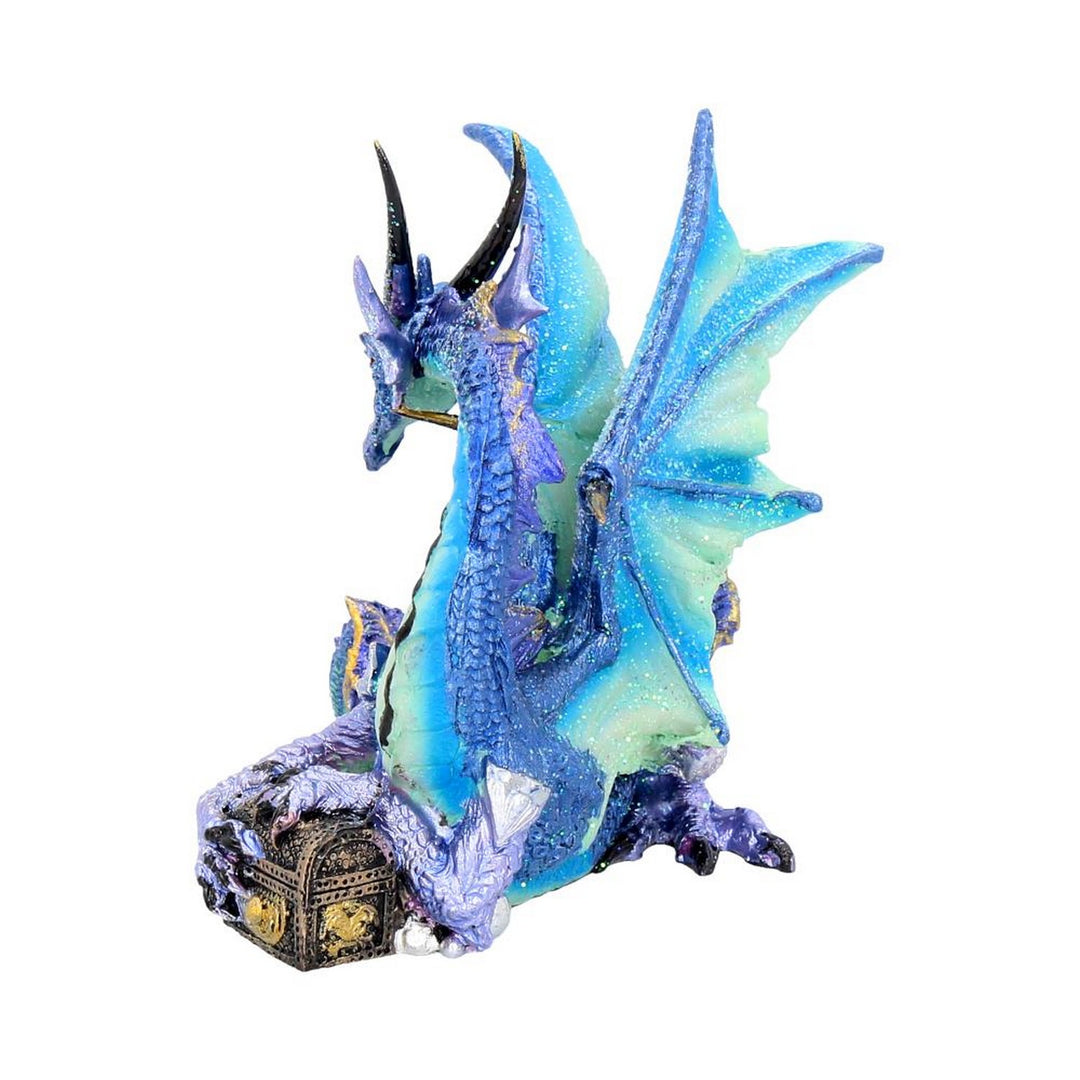 Piasa Sky Blue and Violet Small Fantasy Dragon Figurine NEM5695