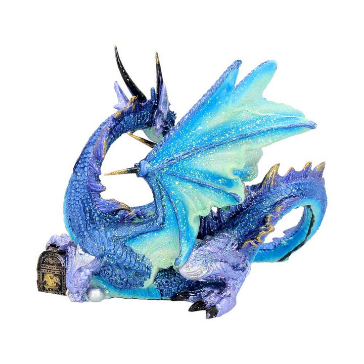 Piasa Sky Blue and Violet Small Fantasy Dragon Figurine NEM5695