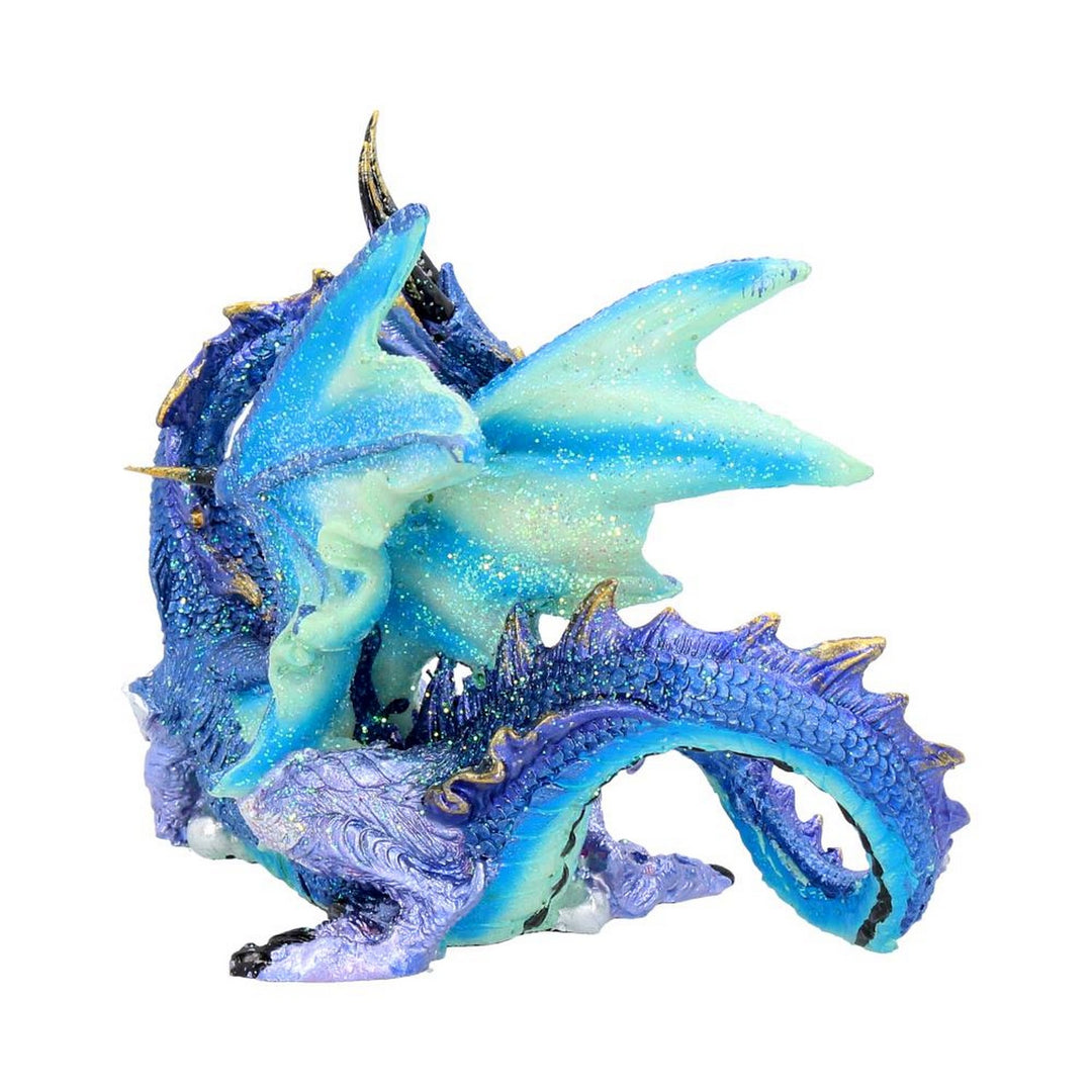 Piasa Sky Blue and Violet Small Fantasy Dragon Figurine NEM5695