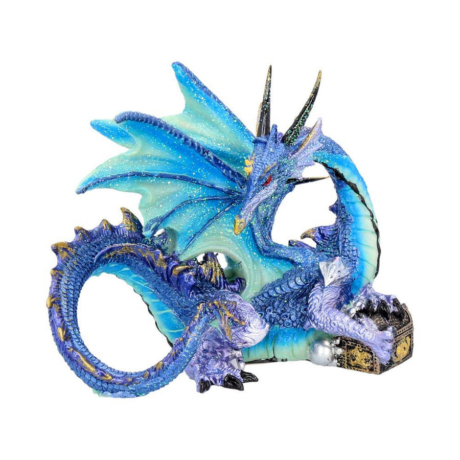 Piasa Sky Blue and Violet Small Fantasy Dragon Figurine NEM5695