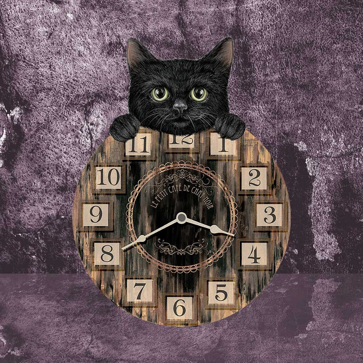Kitten Tickin' Cat Pendulum Clock NEM6050