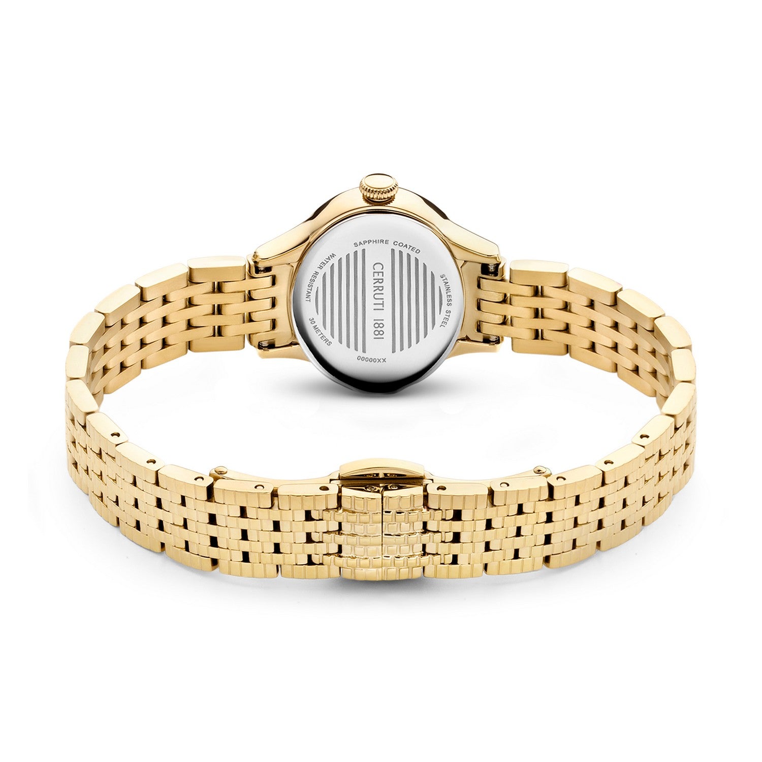 Cerruti Gold Bracelet Green Pearl Dial Watch CIWLG0012203