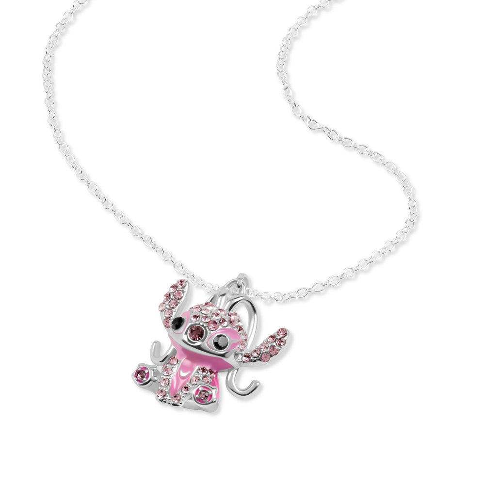 Disney Stitch Angel Cyrstal Pendant Necklace NF00891SRML-16 PH