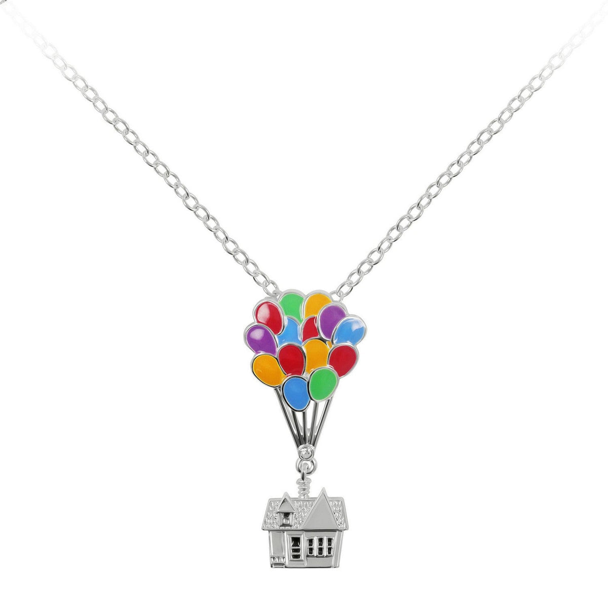 Disney Up Balloon House Necklace NF00939SL-18.PH