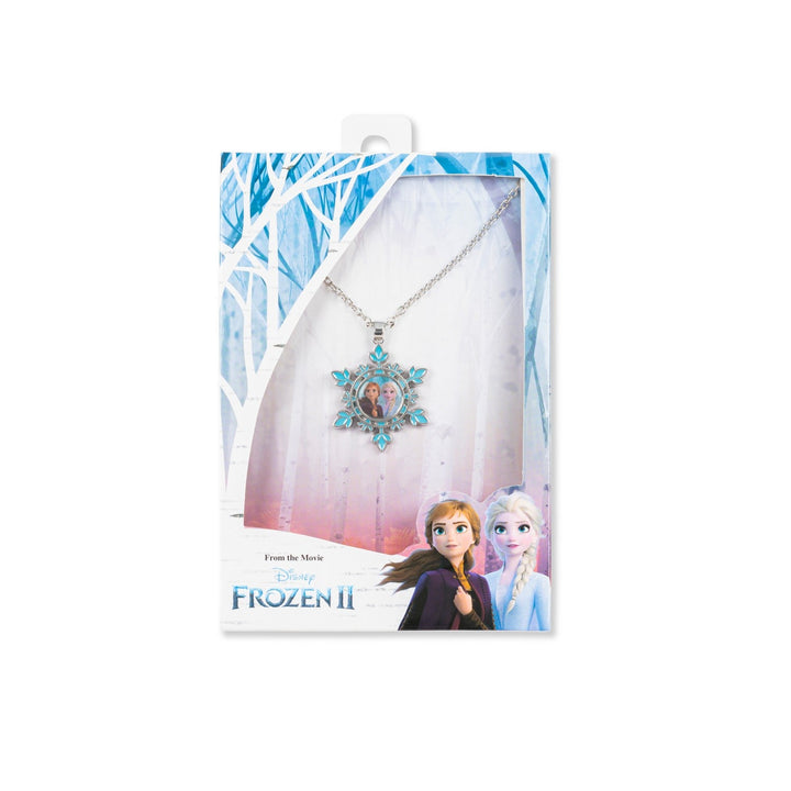 Disney Frozen Ana & Elsa Snowflake Multicoloured Enamel 16" Neckalce NH00830RL-16.PH
