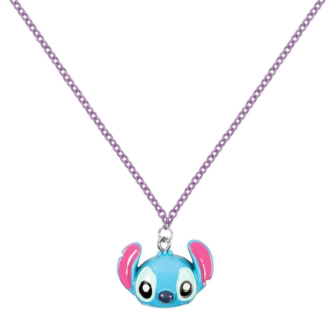 Disney Stitch Ohana Layered -16 ,18 +3 Ext./Imitation Rhodium Plt Necklace NH00922RL-16.PH