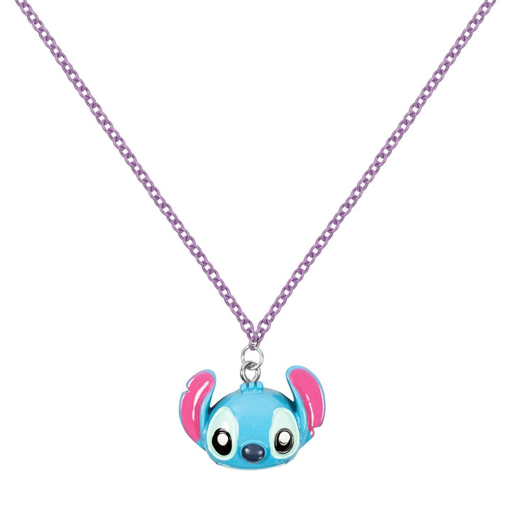 Disney Stitch Ohana Layered -16 ,18 +3 Ext./Imitation Rhodium Plt Necklace NH00922RL-16.PH