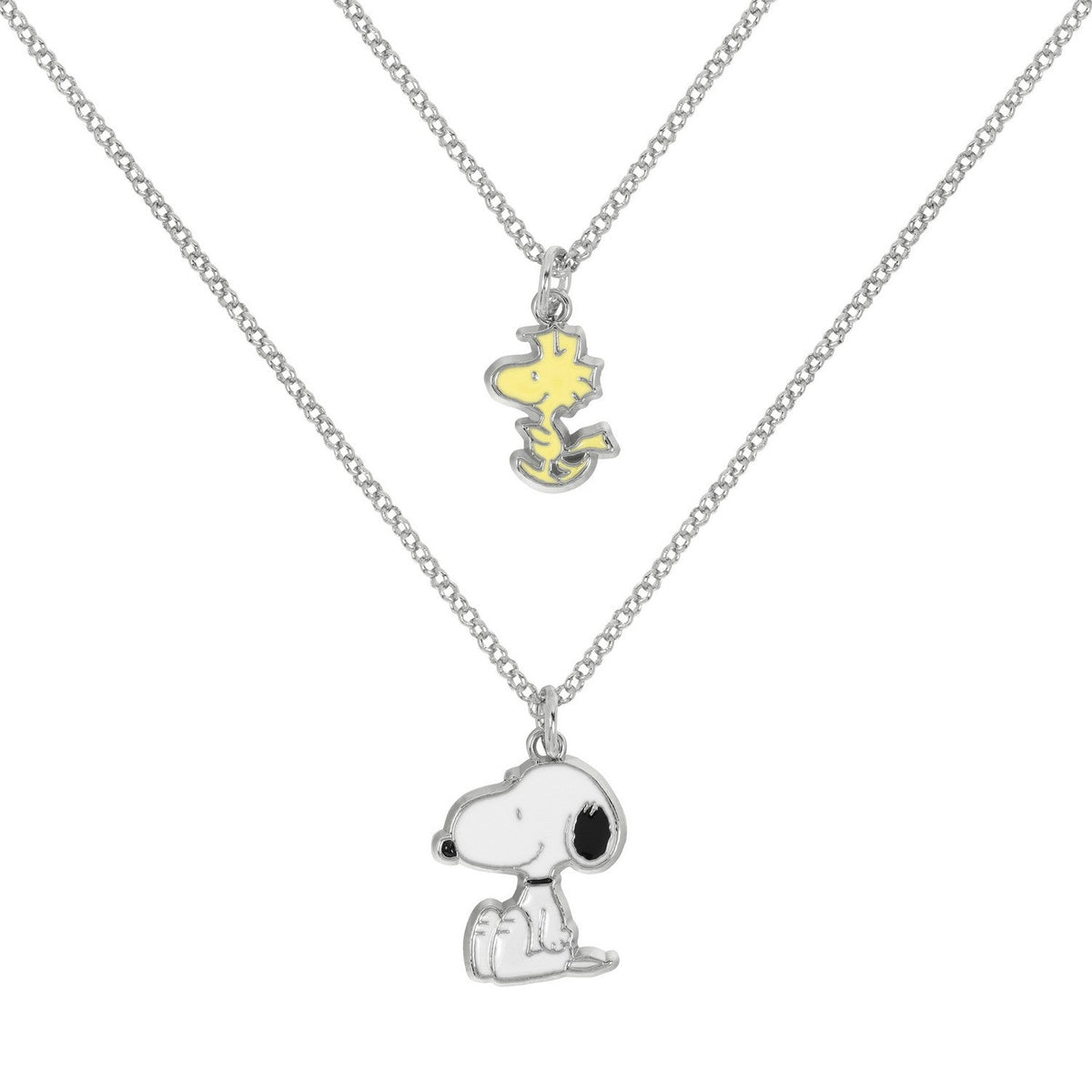 Collectable Peanuts Snoopy And Woodstock 2Pc Necklace NH01144RL-16.PH