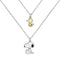 Collectable Peanuts Snoopy And Woodstock 2Pc Necklace NH01144RL-16.PH
