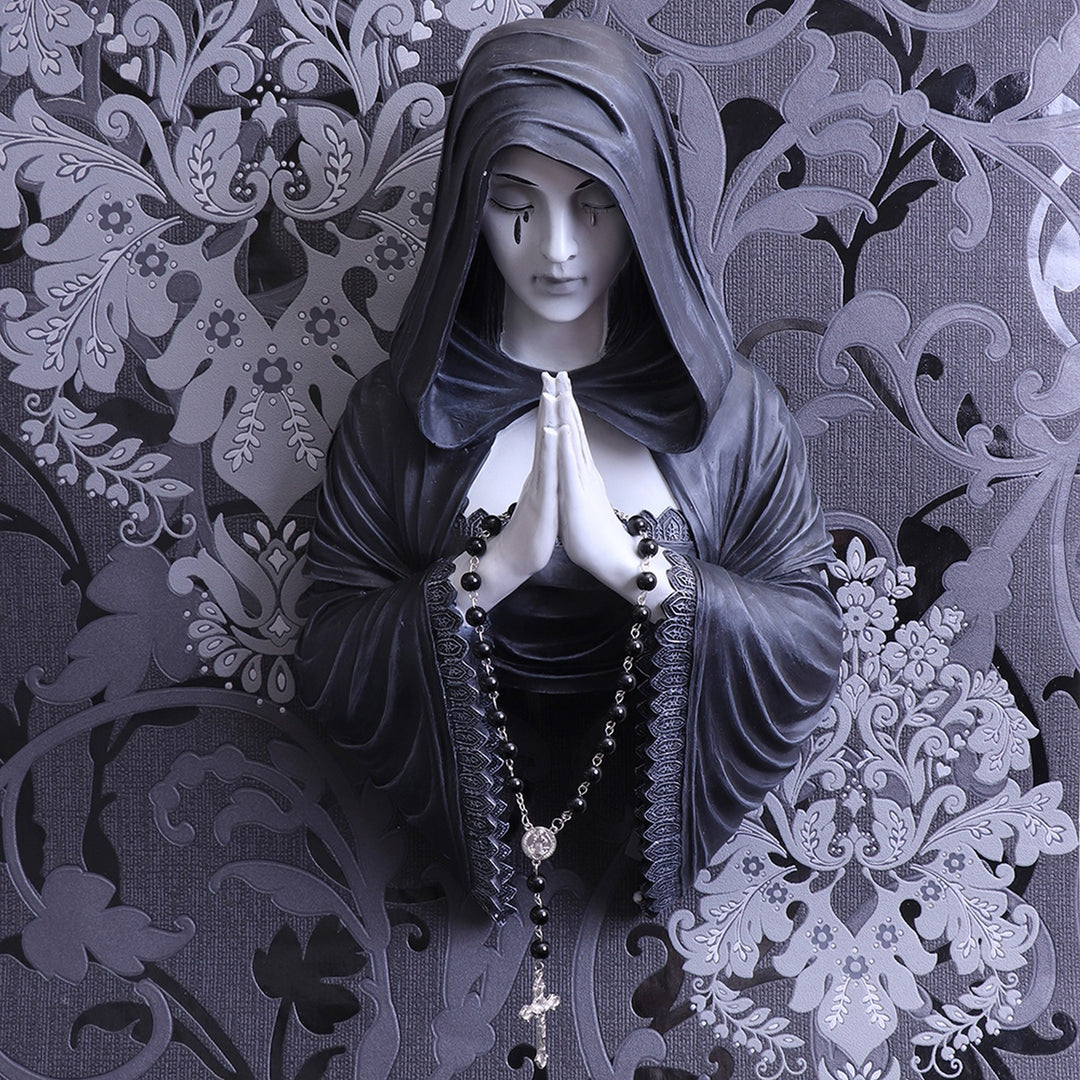 Gothic Prayer Wall Plaque Designed By Anne Stokes 39cm NOW0915