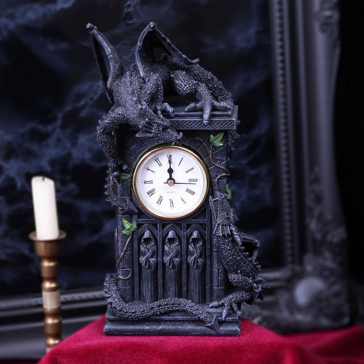 Duelling Dragons Clock Dragon Ivy Mantel Clock NOW114