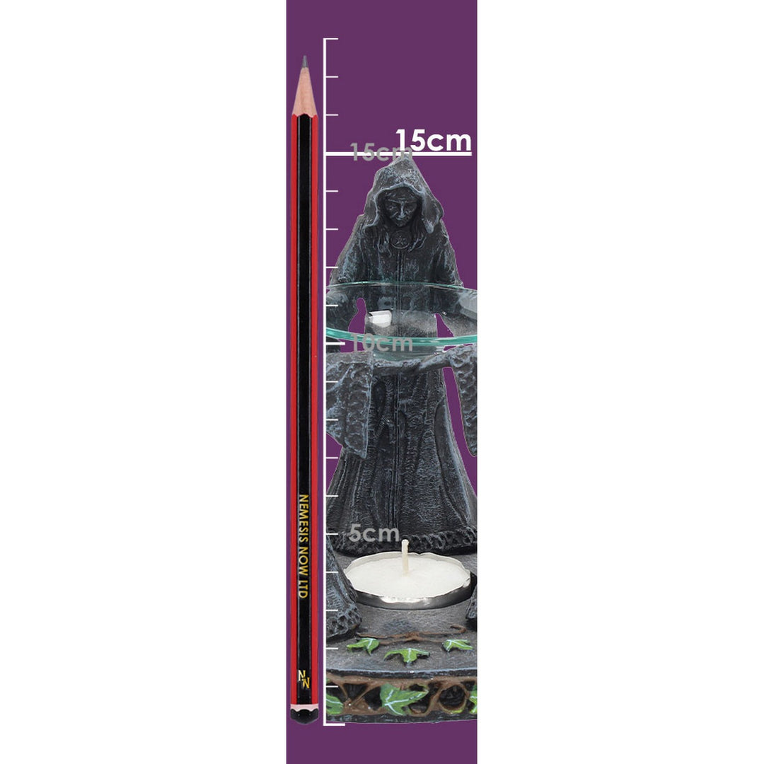 Pagan Magik Circle Triple Moon Oil Burner. (16cm) NOW127