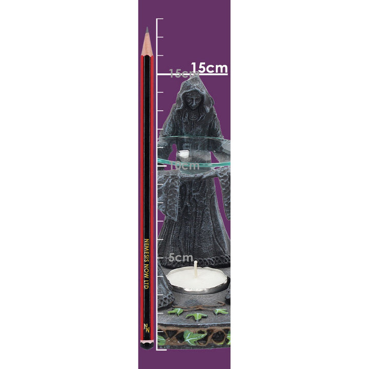 Pagan Magik Circle Triple Moon Oil Burner. (16cm) NOW127