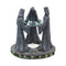 Pagan Magik Circle Triple Moon Oil Burner. (16cm) NOW127