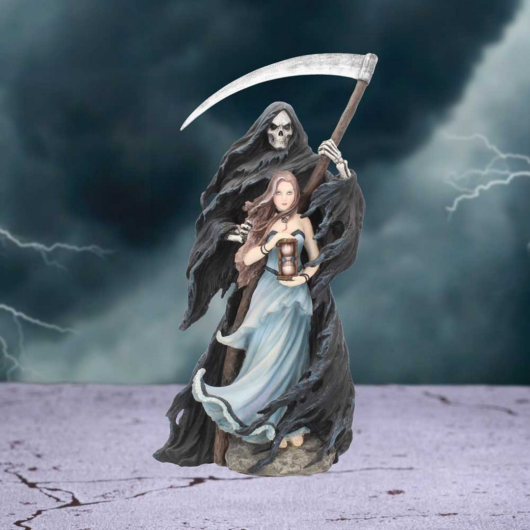 Summon The Reaper Gothic Figurine By Anne Stokes Woman and Reaper Ornament NOW4008