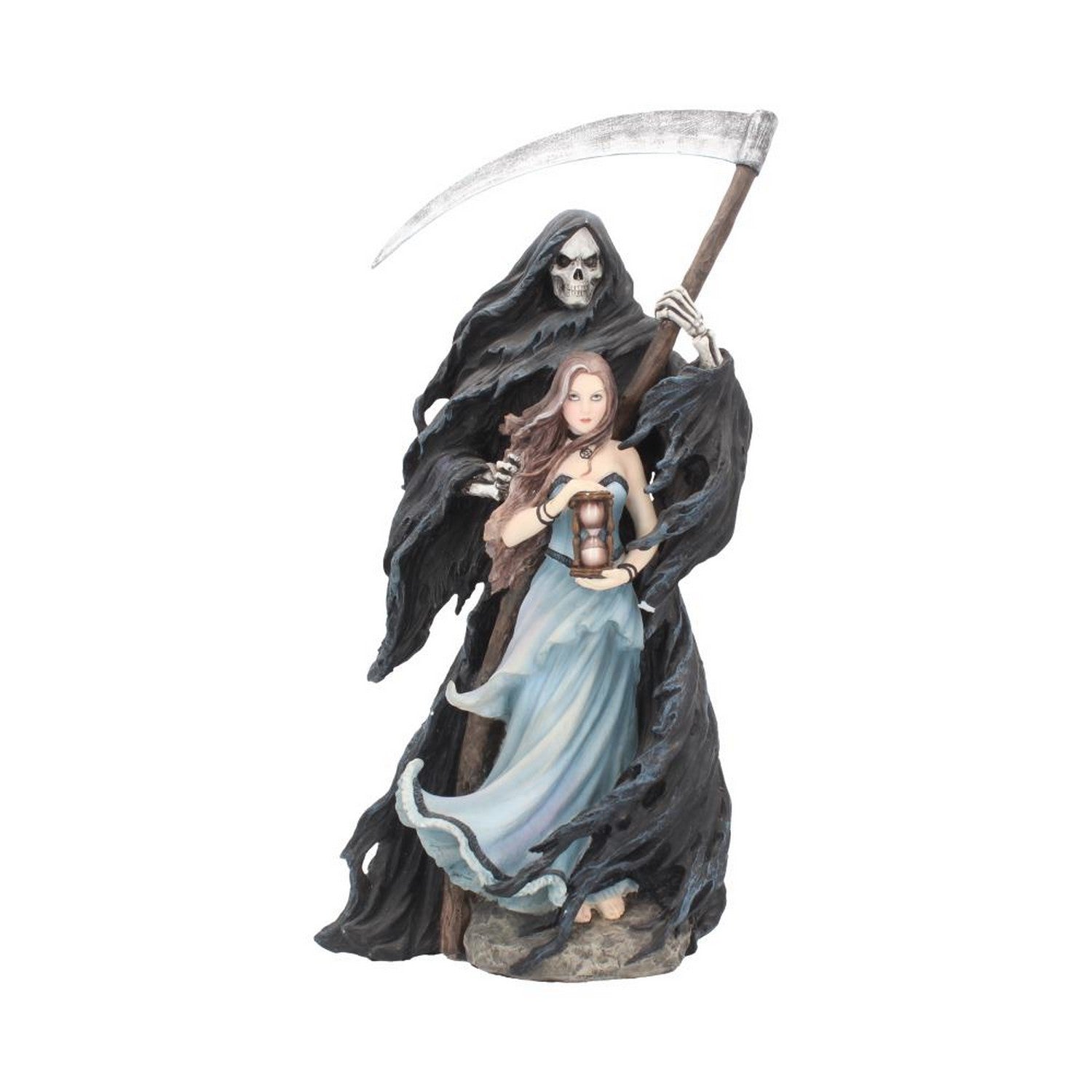 Summon The Reaper Gothic Figurine By Anne Stokes Woman and Reaper Ornament NOW4008