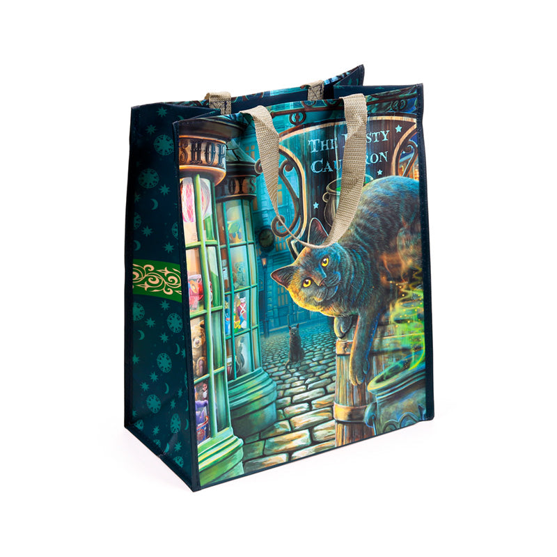 Lisa Parker The Rusty Cauldron Cat Reusable Shopping Bag NWBAG104