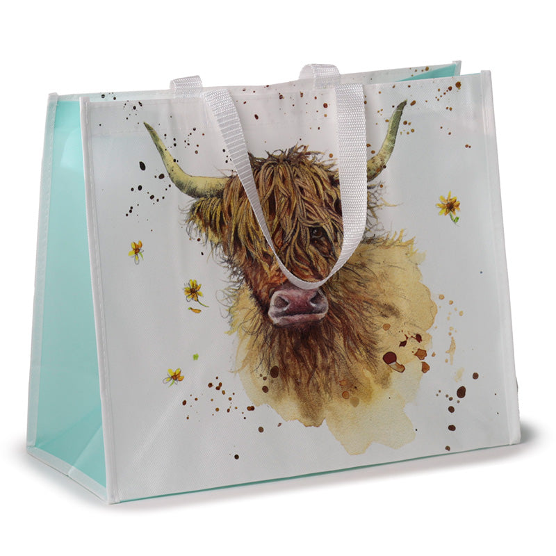 Jan Pashley Highland Coo Cow Reusable Shopping Bag NWBAG83