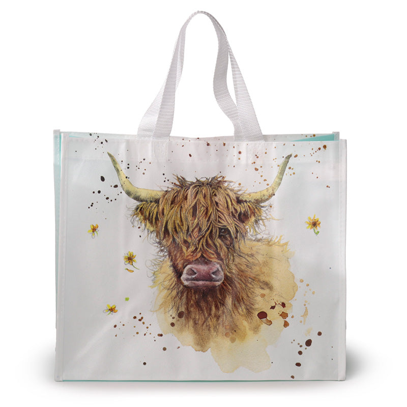 Jan Pashley Highland Coo Cow Reusable Shopping Bag NWBAG83