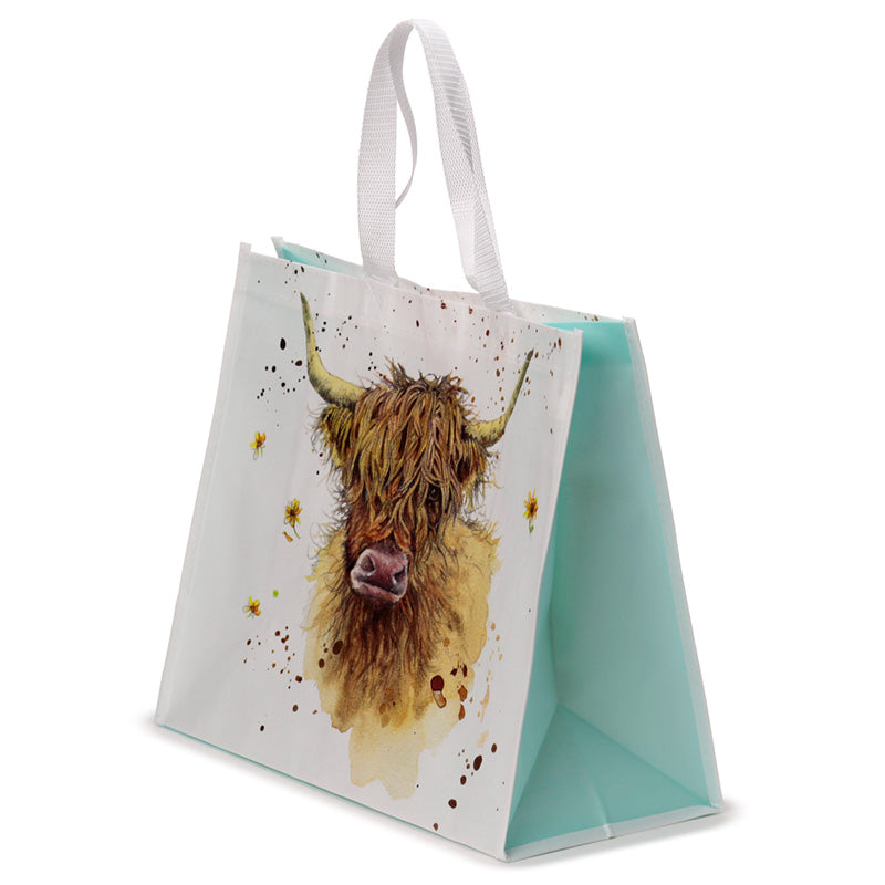Jan Pashley Highland Coo Cow Reusable Shopping Bag NWBAG83