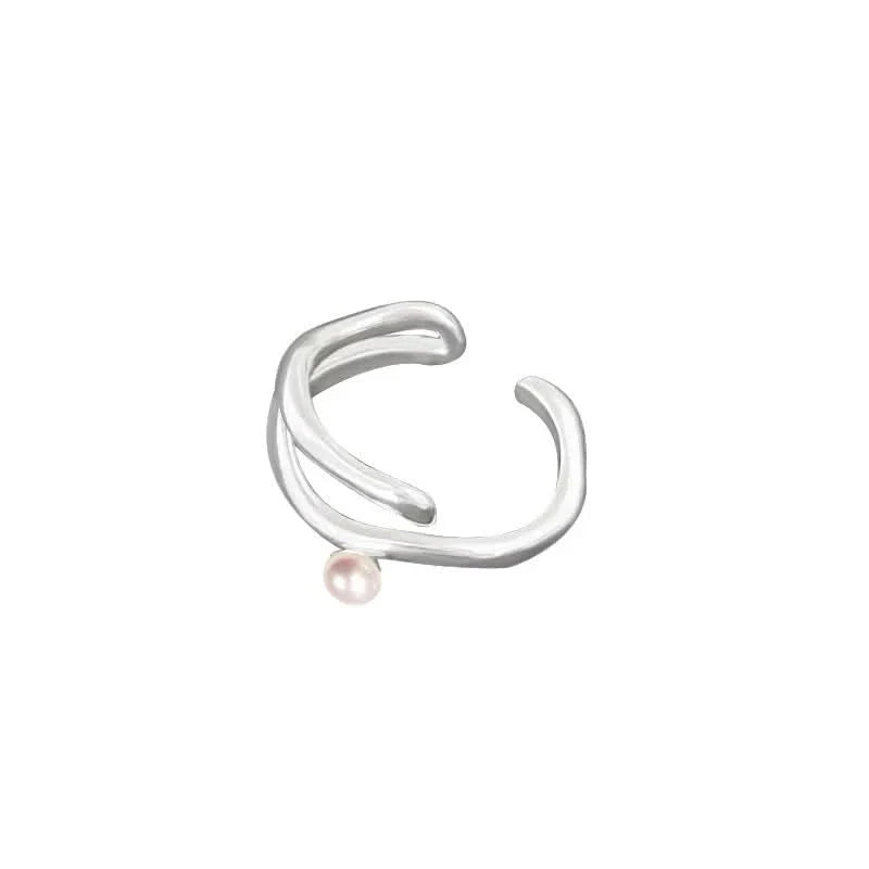 Natural Freshwater Pearl Ring Irregular Design