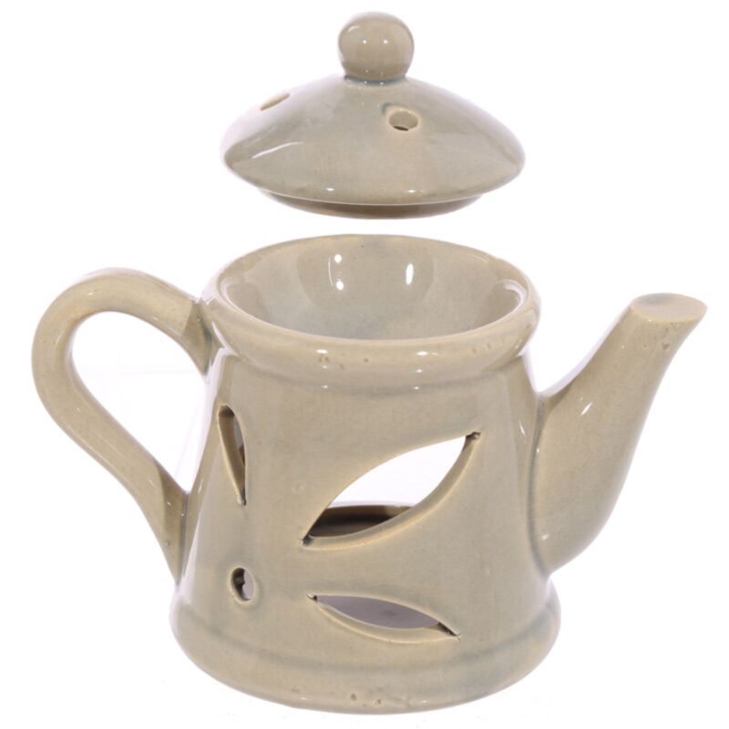 Eden Ceramic Teapot Oil Burner with Lid OB196