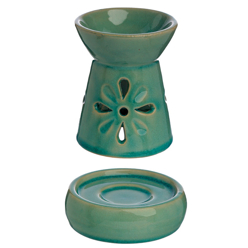 Eden Ceramic Oil & Wax Melt Burner with Flower Cut-out OB320