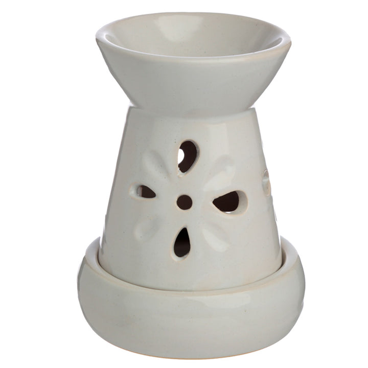 Eden Ceramic Oil & Wax Melt Burner with Flower Cut-out OB320