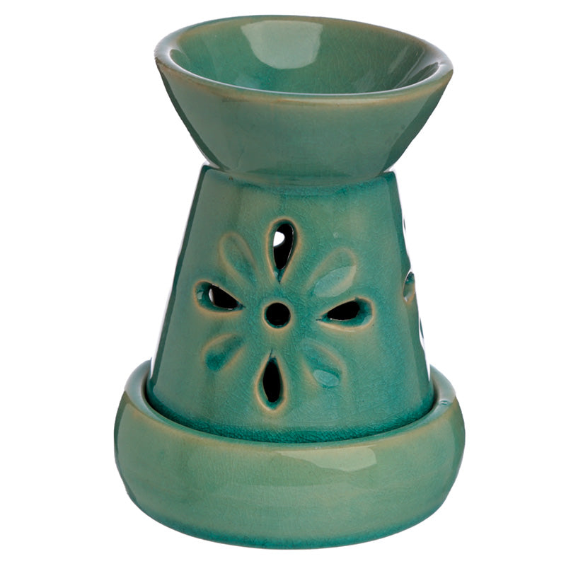 Eden Ceramic Oil & Wax Melt Burner with Flower Cut-out OB320