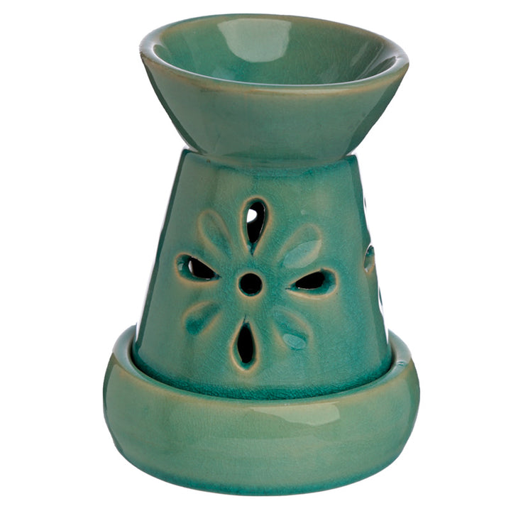 Eden Ceramic Oil & Wax Melt Burner with Flower Cut-out OB320