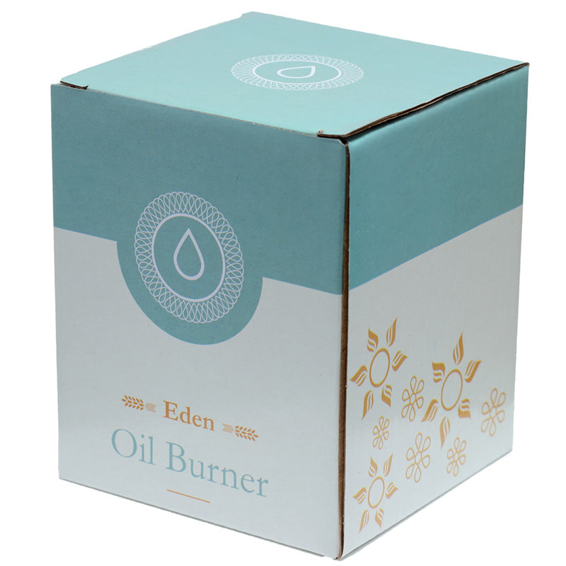 Eden Black Abstract Ceramic Oil Burner with Feet OB344B