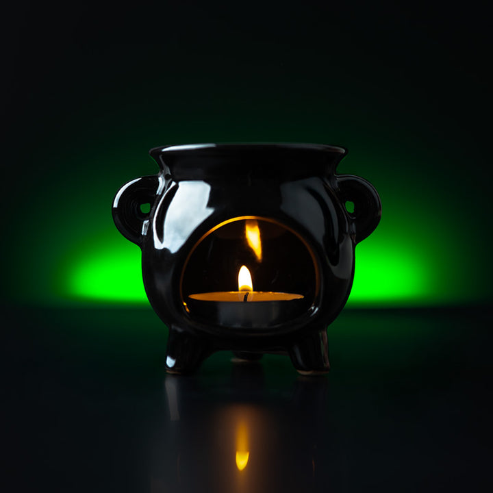 Eden Small Black Cauldron Oil Burner OB347