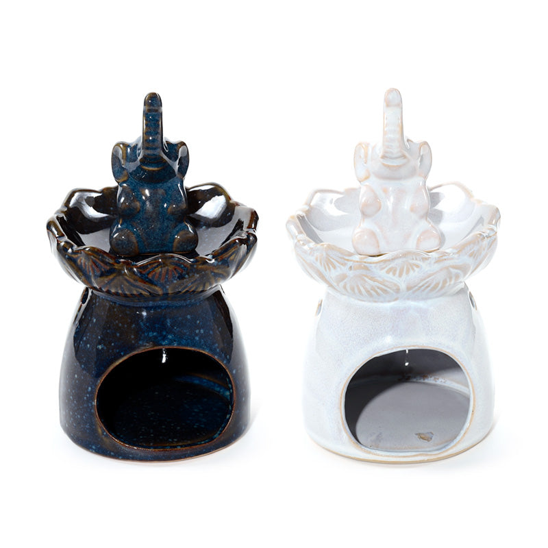 Eden Elephant Lotus Flower Dish Oil Burner OB418