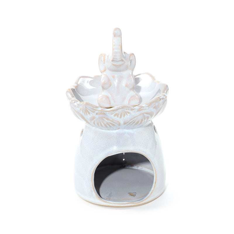 Eden Elephant Lotus Flower Dish Oil Burner OB418