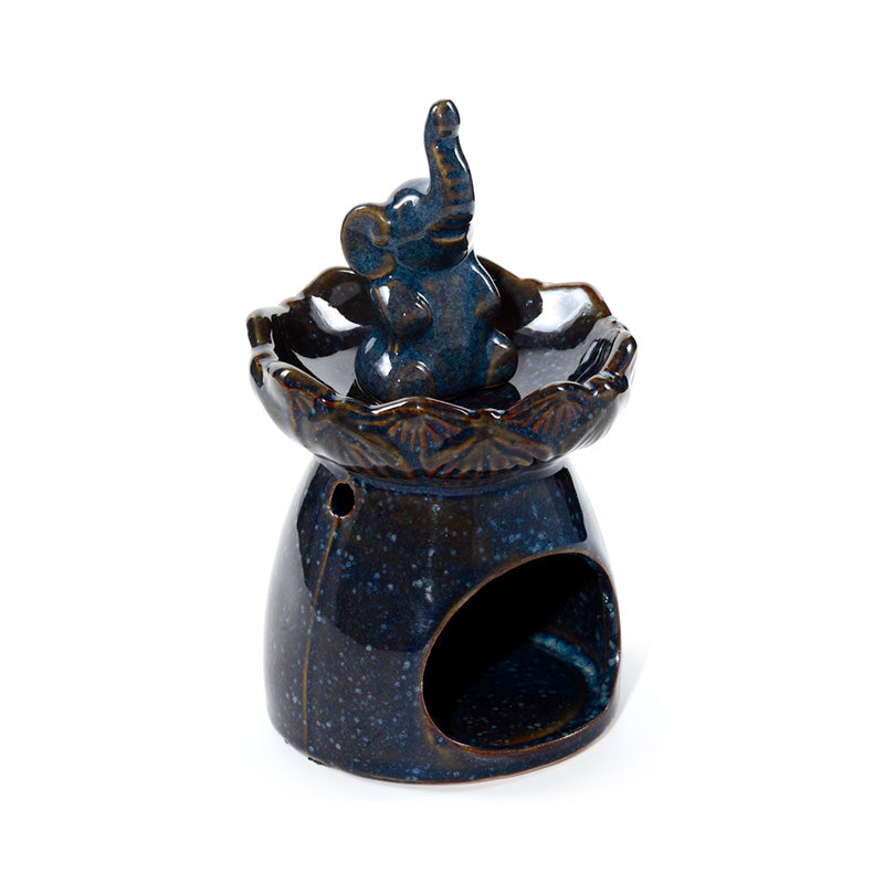 Eden Elephant Lotus Flower Dish Oil Burner OB418