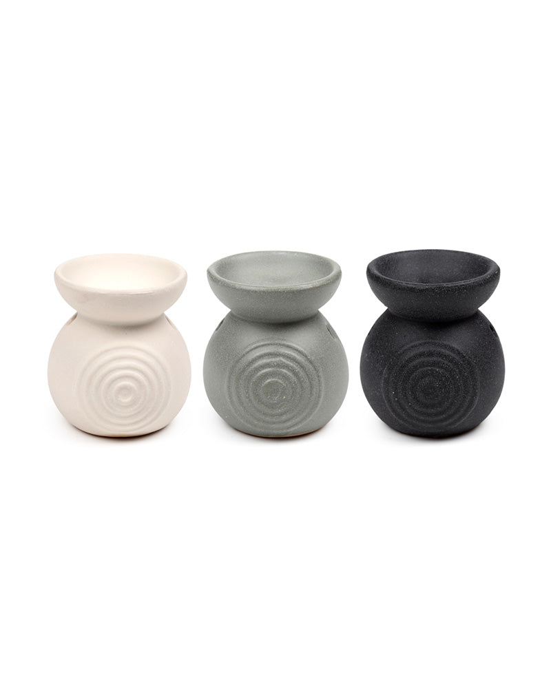 Eden Small Speckled Spiral Embossed Oil Burner OB422