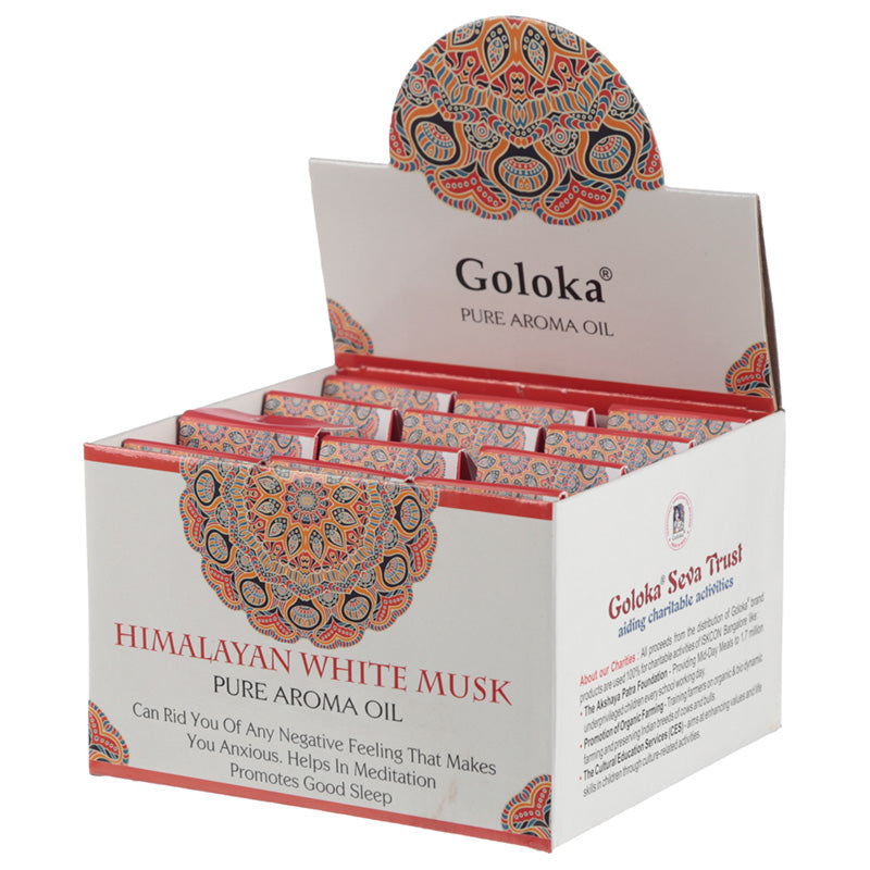 Goloka Aroma Oil Himalayan White Musk 10ml OILG02