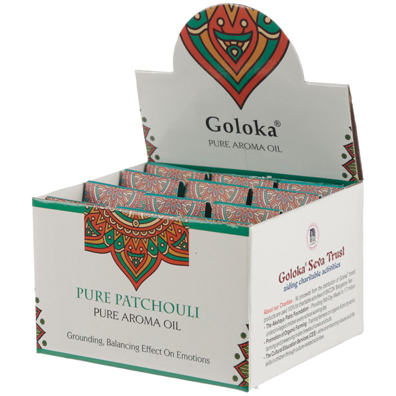 Goloka Aroma Oil Pure Patchouli 10ml OILG04