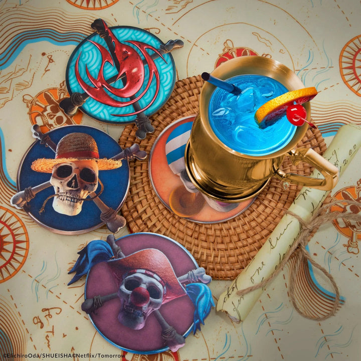 One Piece Set Of 4 One Piece Characters Series 1 Coasters CR4190