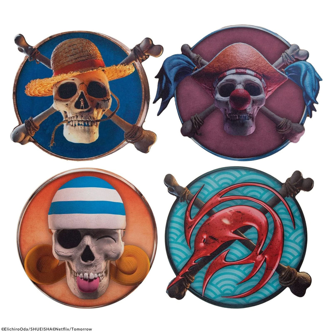 One Piece Set Of 4 One Piece Characters Series 1 Coasters CR4190